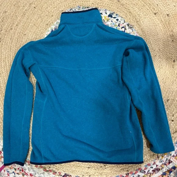 Patagonia Teal Fleece snap Pullover - Picture 3 of 3